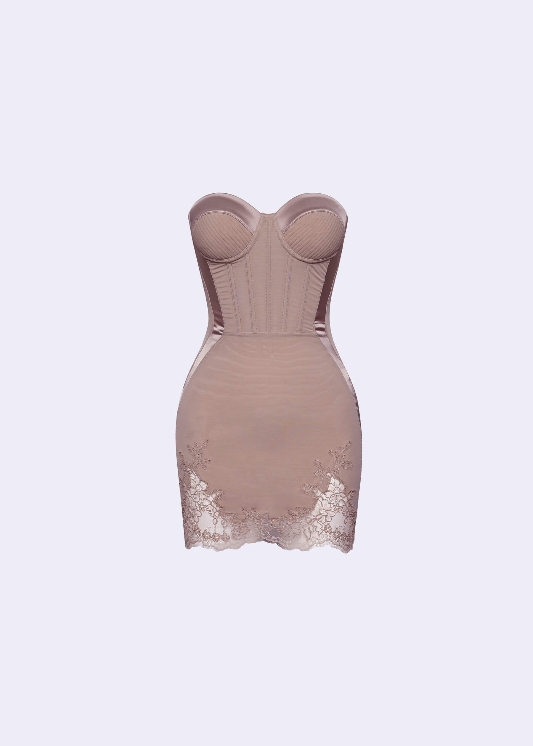 nude corset dress Roberto Cavalli Pink Nude Silk Corset Gown Dress 2003 – PauméLosAngeles main image 0