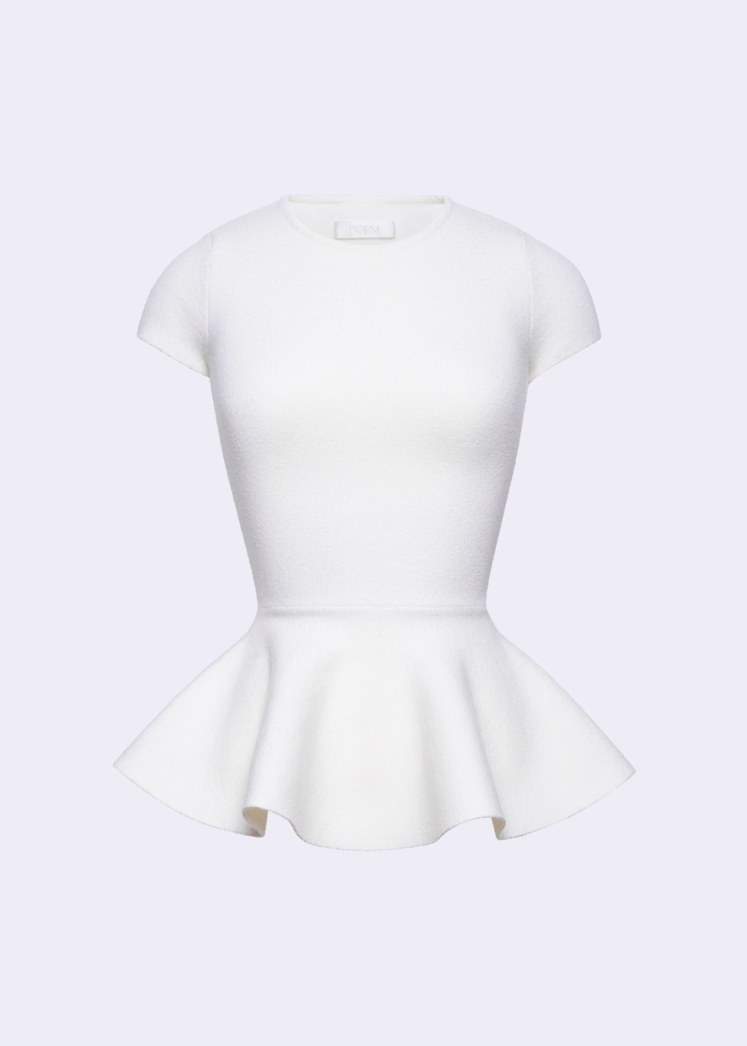 off white peplum top