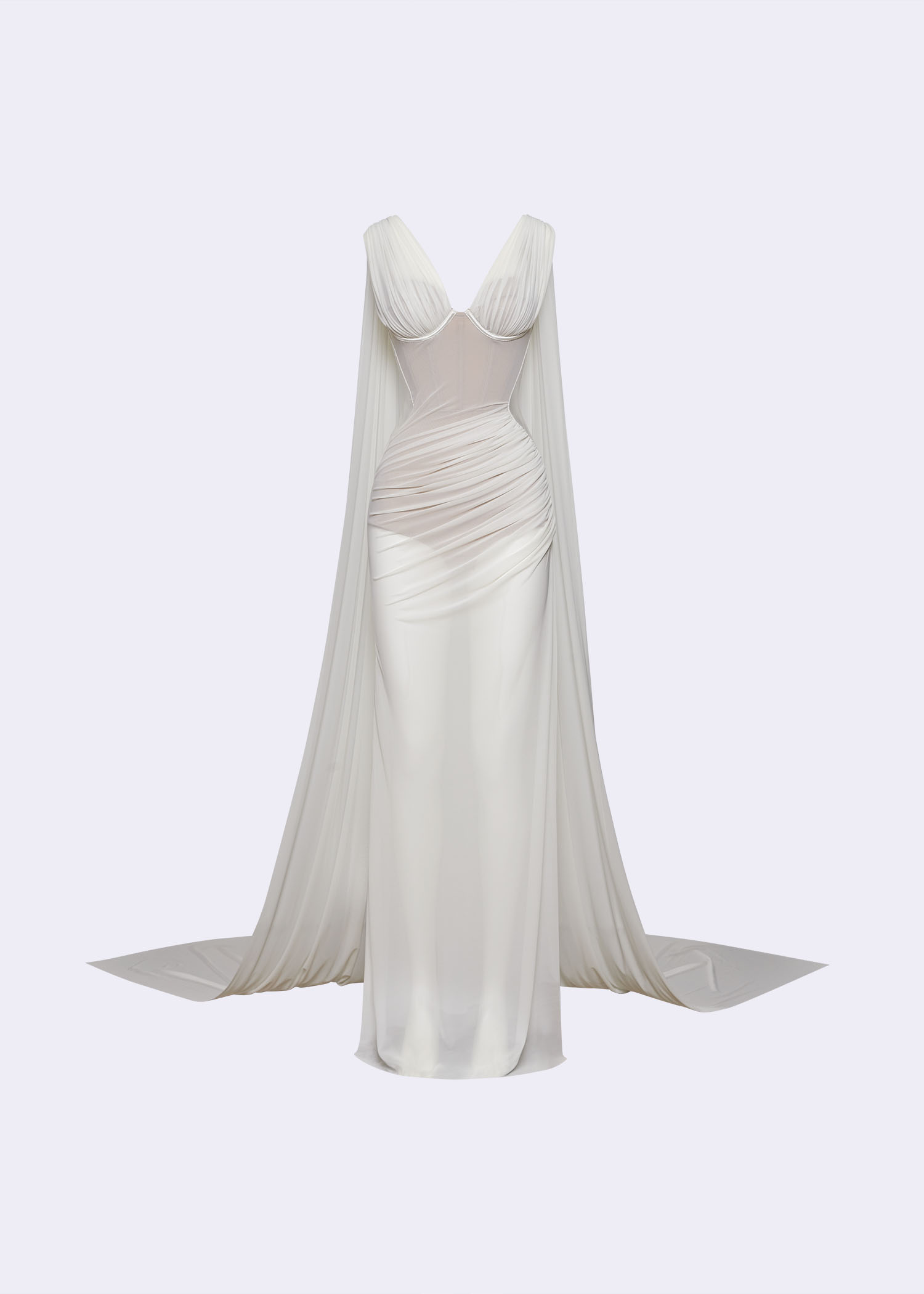 tiered floral lace dress MARIANA GOWN