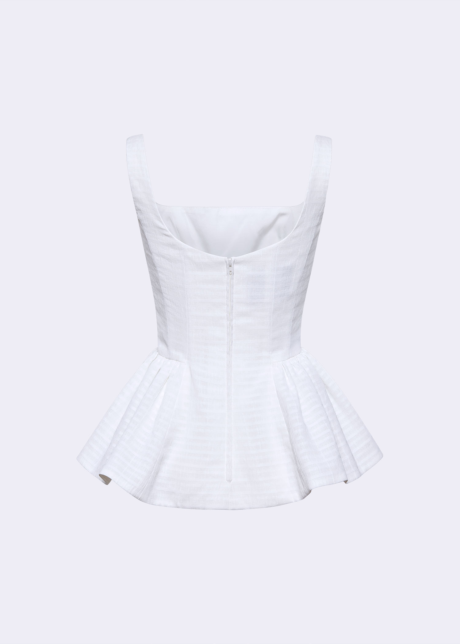 off white peplum top