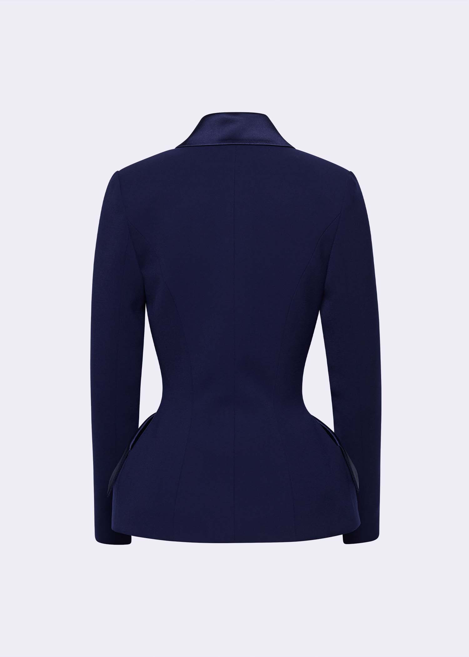 Navy Double-Breasted Jacket - POEM