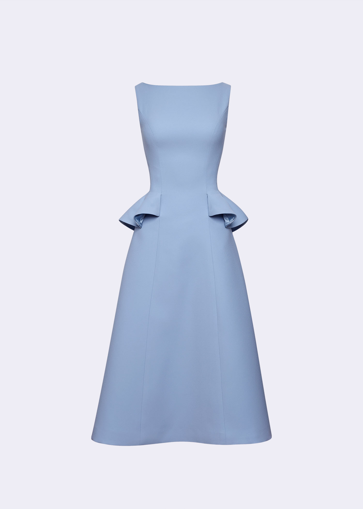 light blue floral dress Solaris Strapless Maxi Dress main image 1