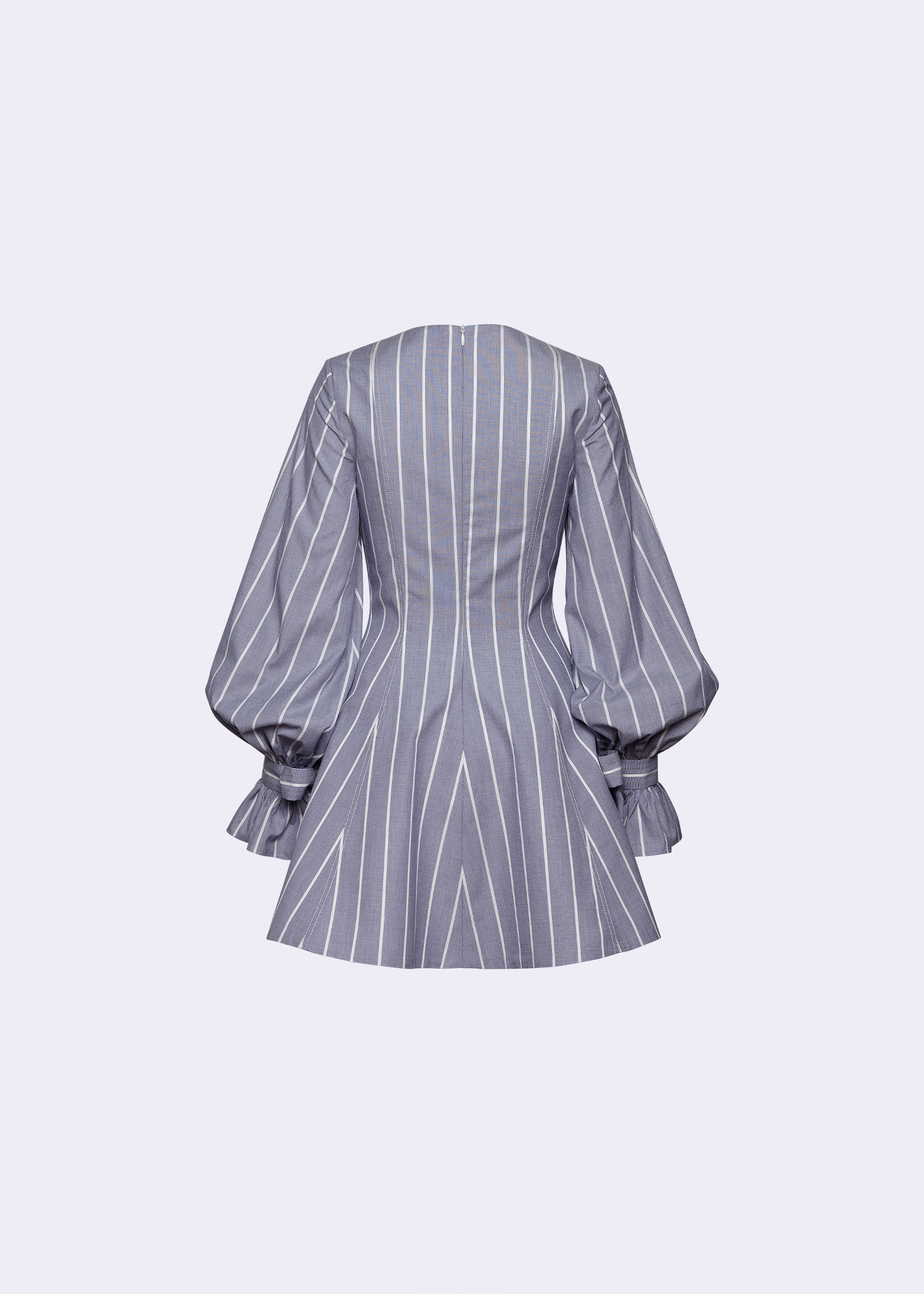 striped lace up dress English Factory