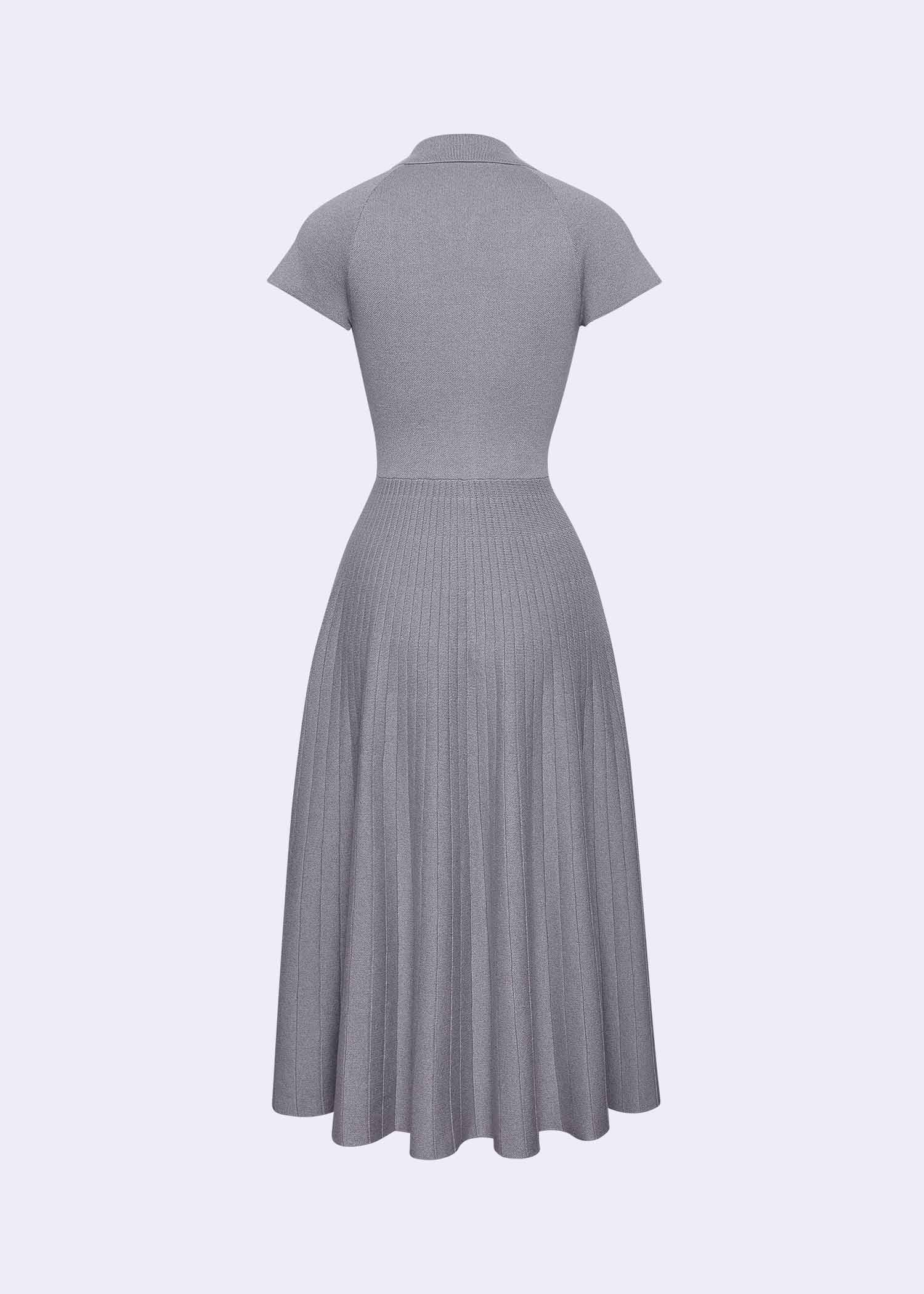 poem knit midi dress Penelope Two-Tone Knit Dress